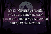 Witches Crow | Halloween Font, a Script Font by Forberas Club (Thumbnail 3 of 8)