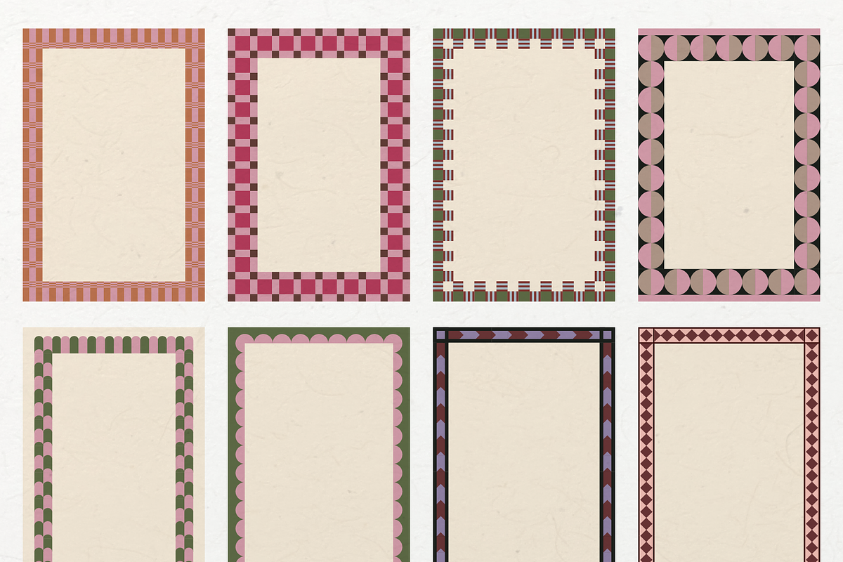 Vector frames and patterns, a Pattern Graphic by venimo (Photo 12 of 14)