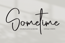 Sometime | Script Font