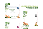 Virtual Baby Shower - Woodland, an Invitation Template by plaidGecko (Thumbnail 4 of 5)