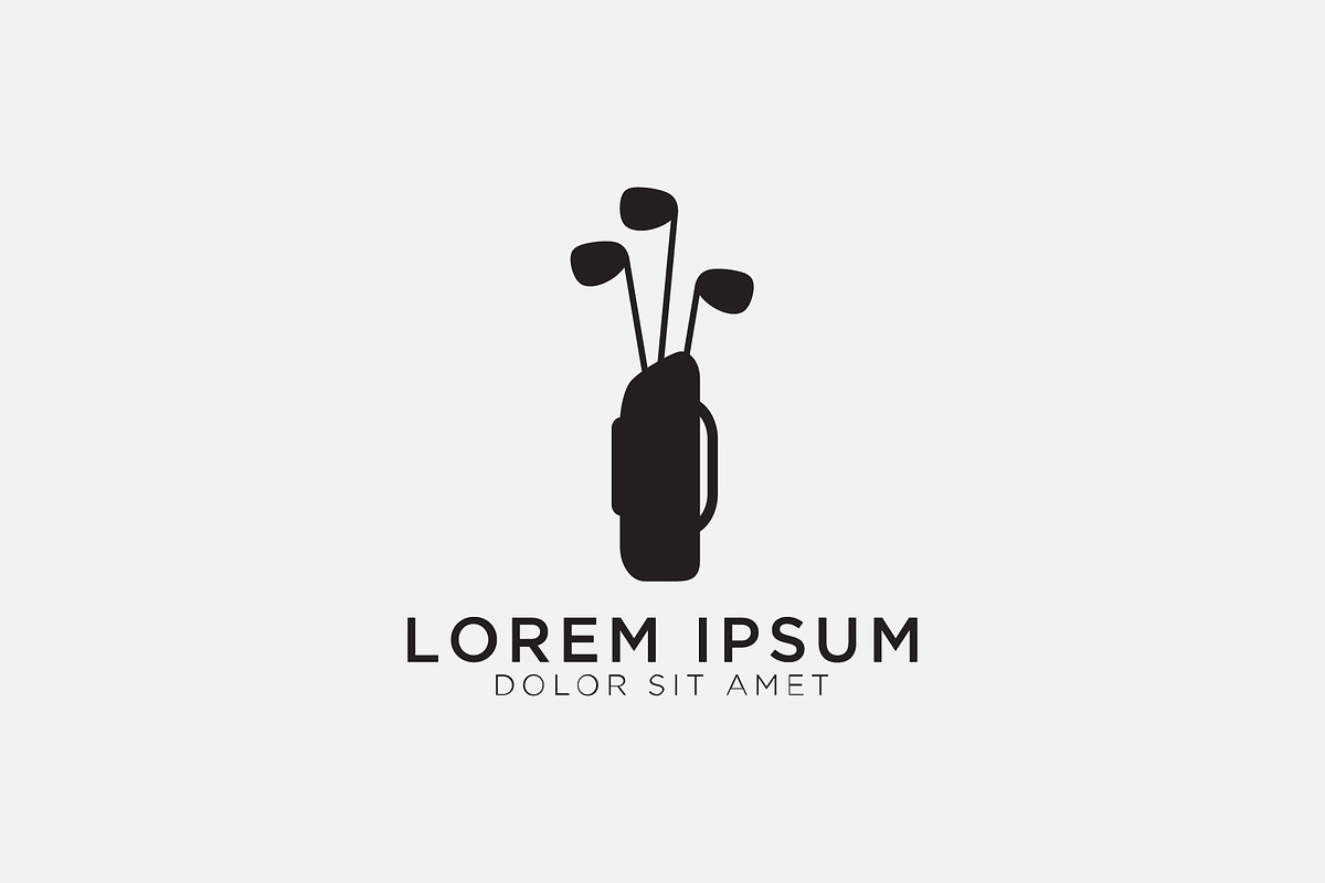 Golf logo template;, a Branding & Logo Template by TemplatePlus.net