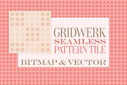 Gridwerk: Seamless Pattern Tile, a Pattern Graphic by Penina (Thumbnail 1 of 5)