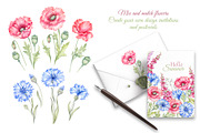 Wild flowers bundle, set Wildflowers, a Texture Illustration by MarinadeArt (Thumbnail 2 of 8)