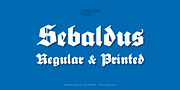 Sebaldus, a Blackletter Font by preussTYPE (Thumbnail 1 of 8)