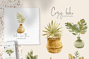 SALE! Watercolor COZY BOHO set, an Illustration by Tiana Geo (Thumbnail 4 of 8)