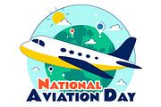 10 National Aviation Day Vector, a Transportation Illustration by denayunebgt (Thumbnail 4 of 4)
