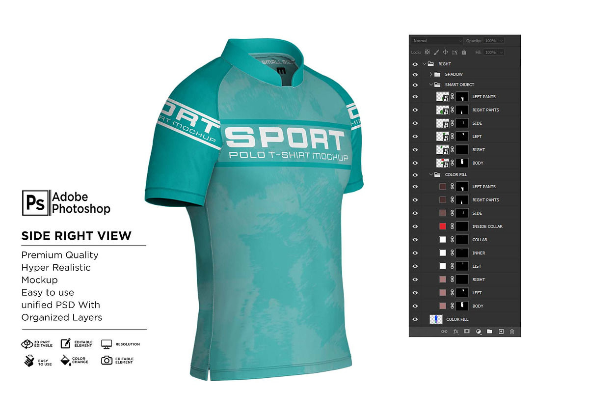 Sport Jersey Raglan Short Mockup, a Shirt Mockup by Nanggroe Scripting (Photo 7 of 9)