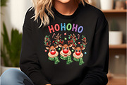 Ho Ho Ho Deer Reindeer Christmas Pn, an Illustration by DreamCafeArt (Thumbnail 4 of 7)