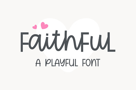 Faithful - A cute handwritten font