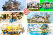 Land Scape Photo To Painting Effect, an Action Add-On by MRI STUDIO (Thumbnail 1 of 18)