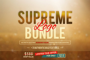 Supreme Logo Bundle + Gold Textures