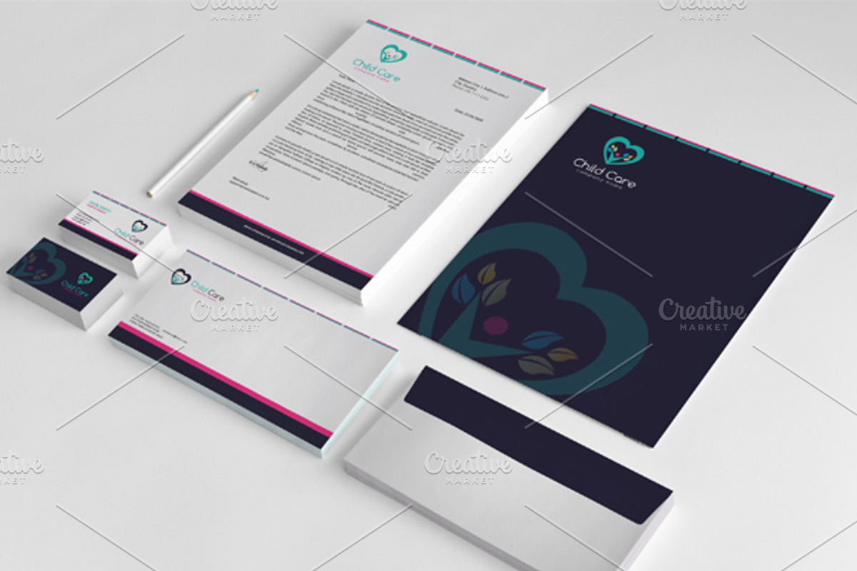Child Care Stationery + Logo, a Stationery Template by felicidads (Photo 4 of 4)