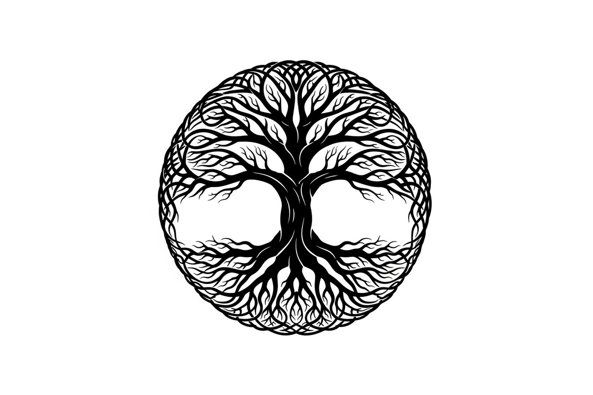 Sacred Tree of Life Vector Bundle, an Illustration by Designs_River (Photo 3 of 51)