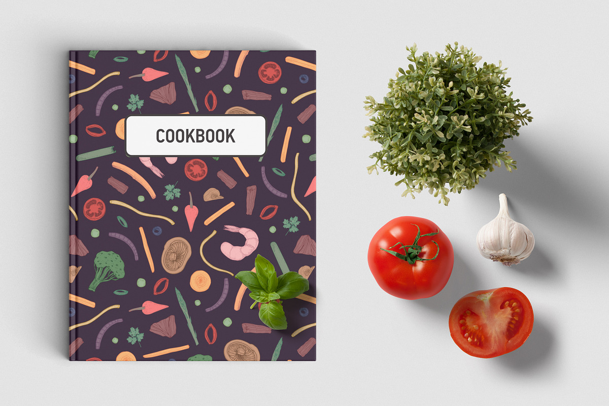 Wok food cards, seamless patterns, a Food Illustration by Good Studio (Photo 13 of 13)