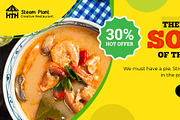 Restaurant Facebook Ad Banners, a Social Media Template by 3djagan (Thumbnail 6 of 9)