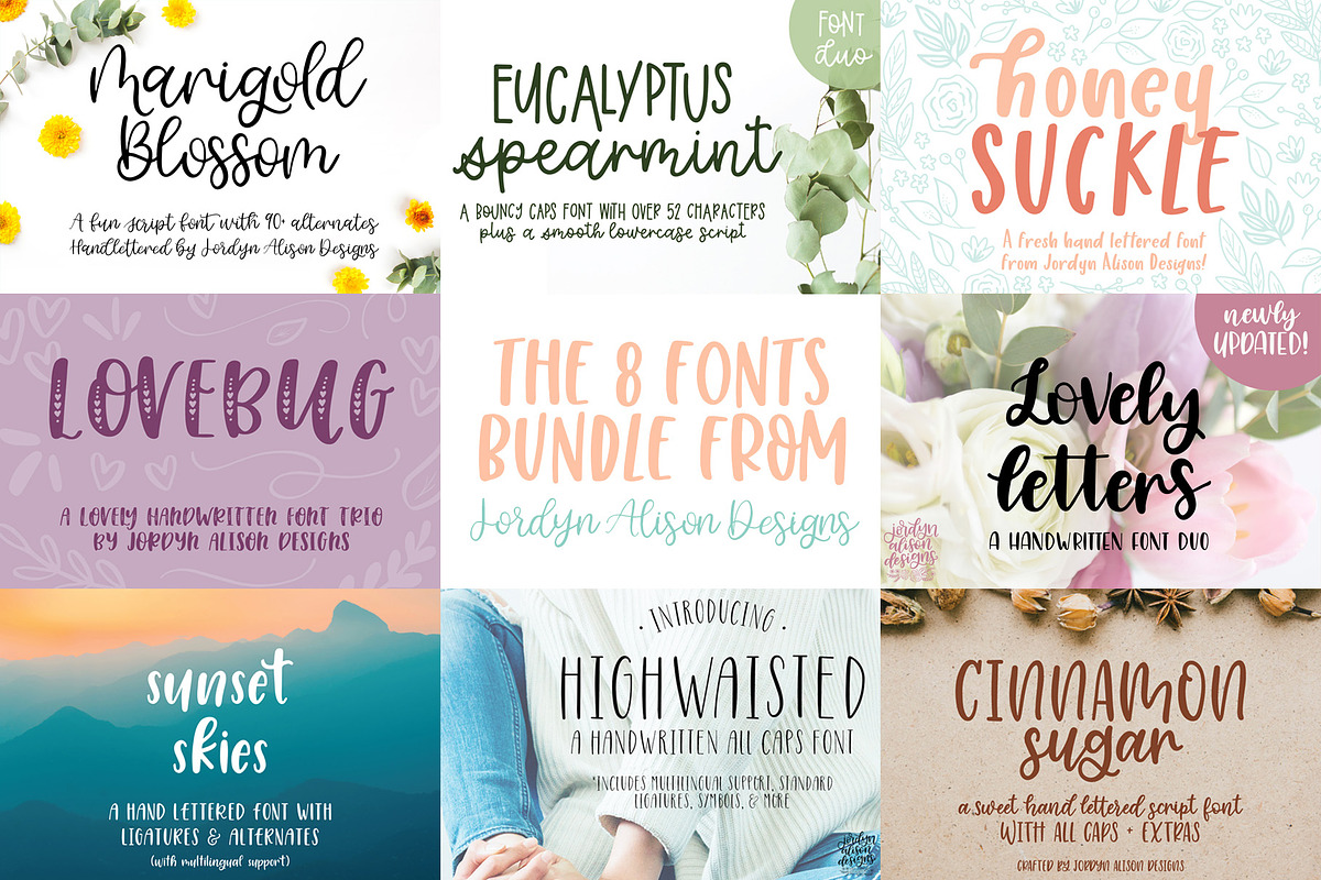 The 8 Fonts Bundle