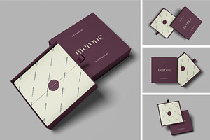 Realistic Gift Box Mockup PSD