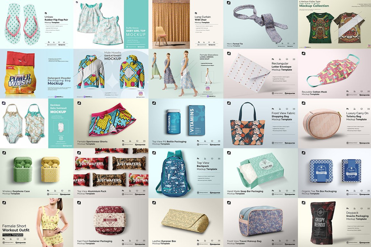 All Mock-Ups Bundle For Lifetime, a Product Mockup by Designertale (Photo 9 of 10)