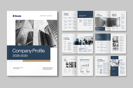 Company Profile Brochure Template, a Brochure Template by BrandPacks