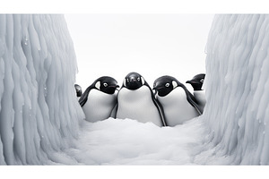 continent antarctica ice background, an Animal Photo by pikepicture
