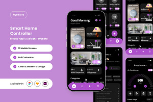 Nexora — Futuristic UI Kit Smart Hom, an App Template by twinstd