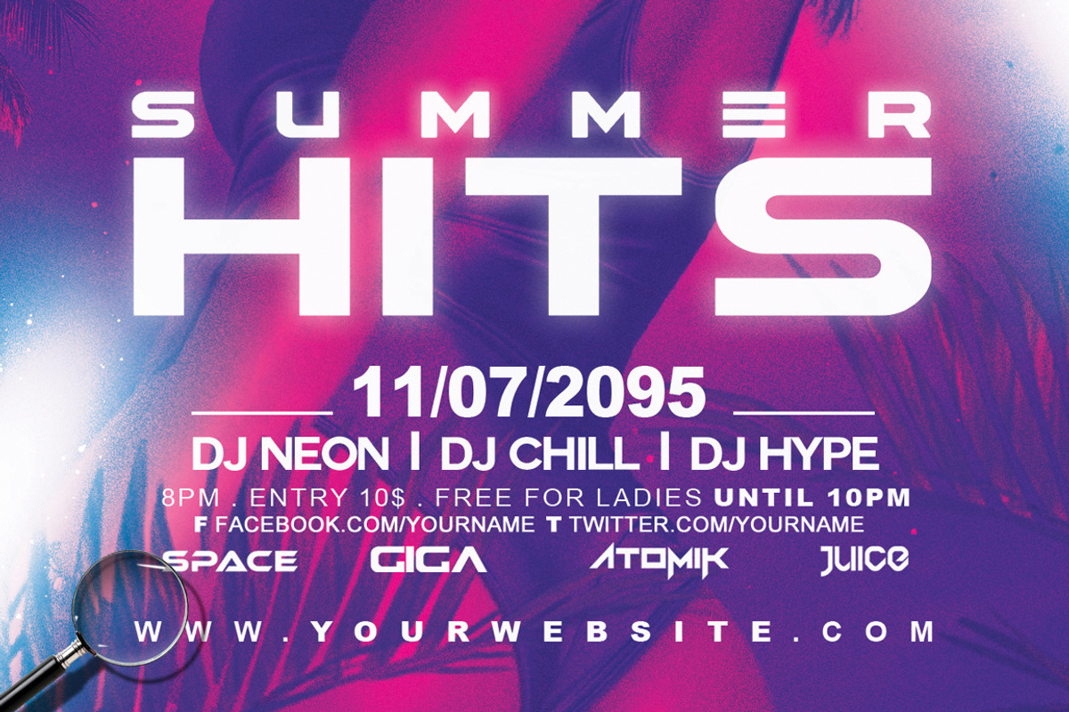 Summer Hits | Hype Flyer Design, a Flyer Template by GIGA-TEMPLATE (Photo 7 of 7)