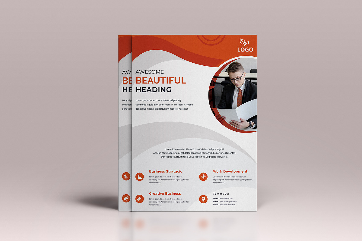 Corporate Business Flyer Template, a Flyer Template by UI_Expert (Photo 3 of 3)