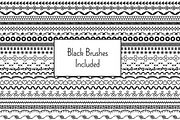 Hand Drawn Embroidery Borders, an Object Graphic by Melissa Held Designs (Thumbnail 2 of 3)
