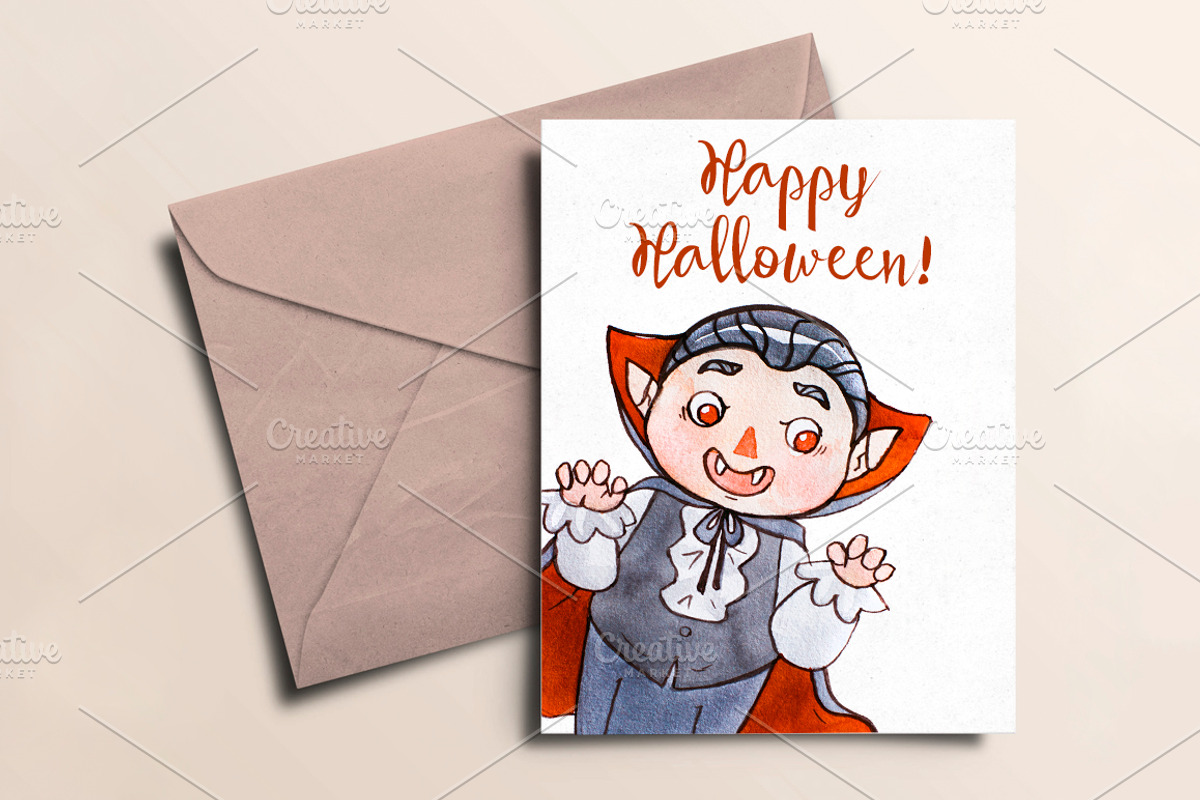 Halloween Watercolor Set, an Illustration by Anna Faun (Photo 4 of 6)