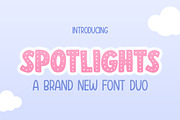 Spotlights Font Duo, a Sans Serif Font by Salt & Pepper Designs (Thumbnail 1 of 8)