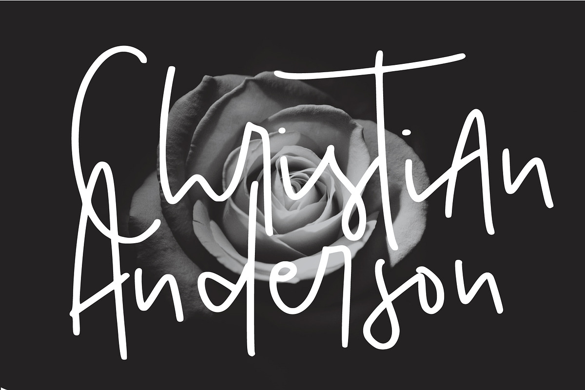 christian anderson, a Script Font by Mariyana (Photo 1 of 6)