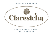 Claresicha - Serif Display Font, a Serif Font by overlaytemplates (Thumbnail 1 of 6)