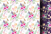 Watercolor heart cliparts & patterns, an Object Graphic by Naty Art (Thumbnail 23 of 24)