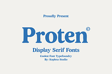 Proten Font - Display Serif Font