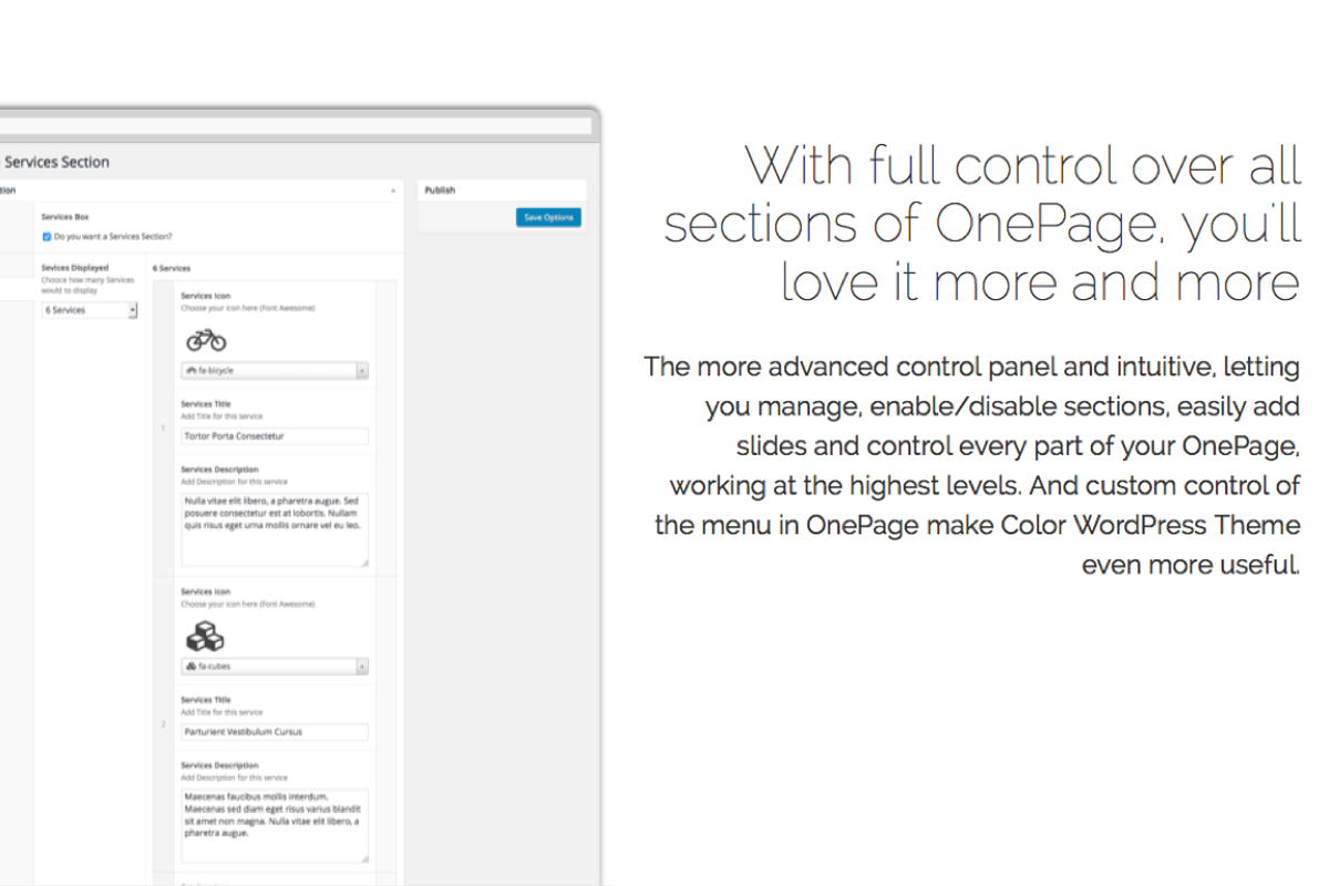 Color WordPress Theme, a WordPress Template by Theme in the Box (Photo 4 of 10)