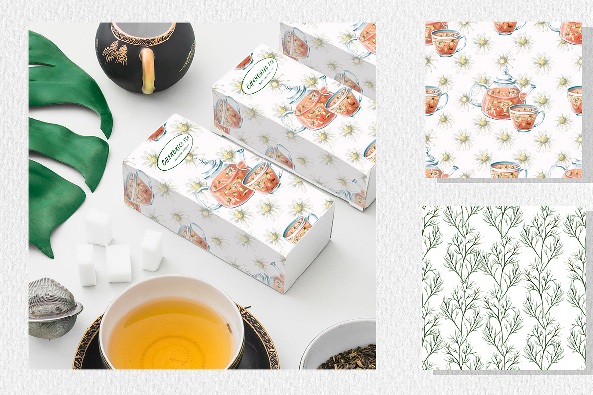 Chamomile watercolor clip art, a Decorative Illustration by SvetLana (Photo 11 of 13)