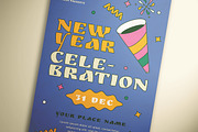 New Year Celebration Flyer, a Flyer Template by KMZVR.Lab (Thumbnail 3 of 6)