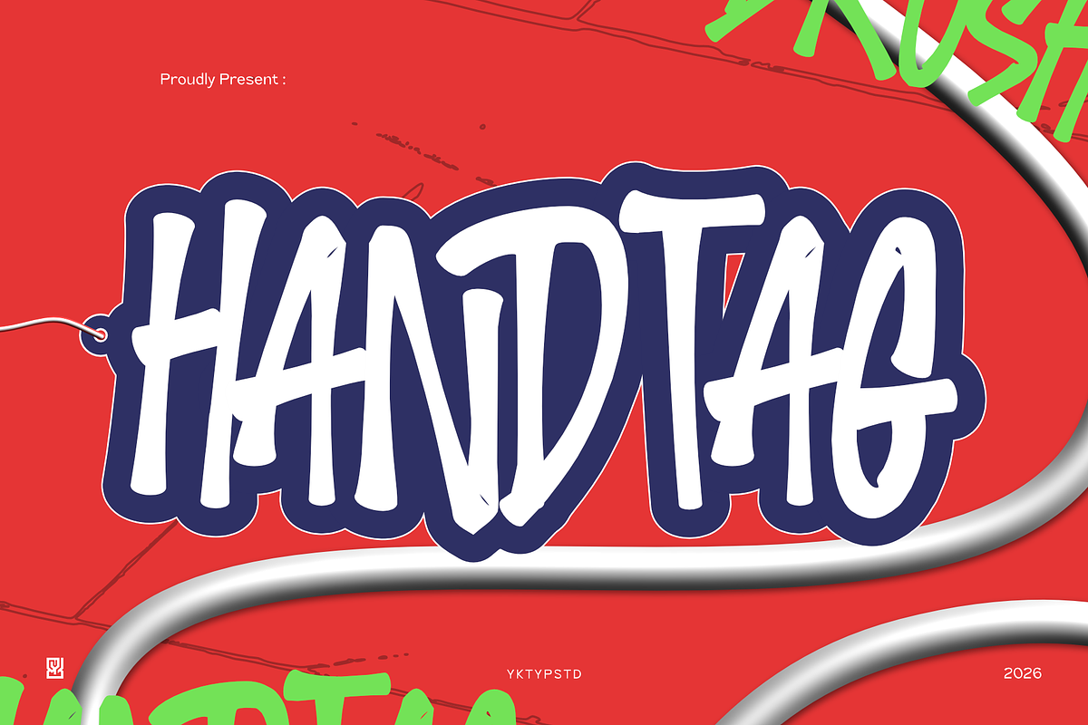 Handtag, a Handwritten Font by Yktypstd (Photo 1 of 6)