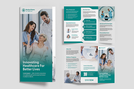 Modern Medical Templates Set, a Flyer Template by BrandPacks