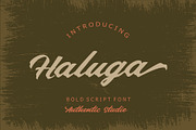 Haluga, a Script Font by Authentic Studio (Thumbnail 1 of 8)