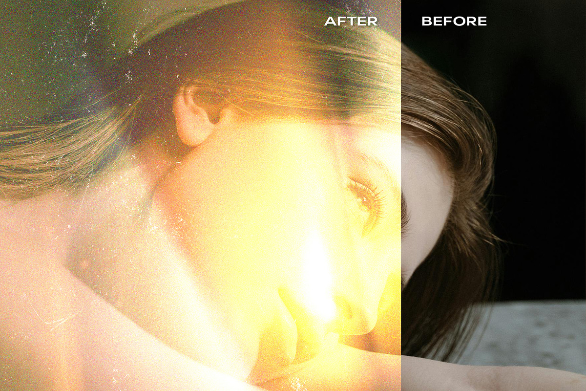 Retro Light Leaks Photoshop Template, a Layer Style Add-On by Andrew Skoch Design (Photo 4 of 6)