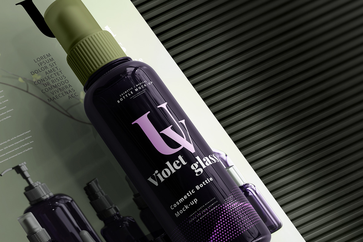 220+ Violet Glass Mock-up Bundle, a Cups & Container Mockup by pmvch (Photo 134 of 199)