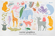 Forest and tropical animals patterns, a Pattern Graphic by WalnutBird (Thumbnail 8 of 8)