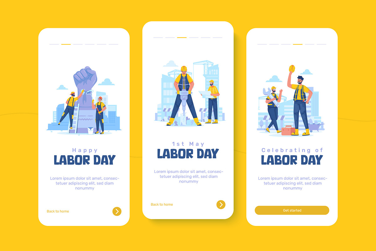 Labor Worker Illustrations, a Person Illustration by Ilusiku Studio (Photo 3 of 4)