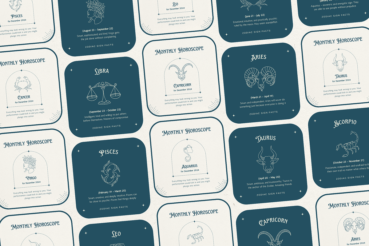 Astrologer Instagram Template Canva, a Social Media Template by Eden Origin Studio (Photo 6 of 8)