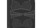 Women's Beige Pink Bra 3D Model, an Object 3D Model by rebrandy (Thumbnail 5 of 8)