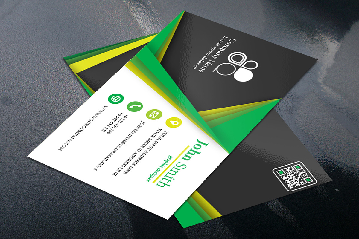 Business Card Modern Templates, a Business Card Template by Design with Qurat (Photo 6 of 6)