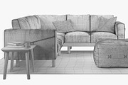 6 sofa set 3d model, a Furniture 3D Model by 3dmitruk (Thumbnail 32 of 61)