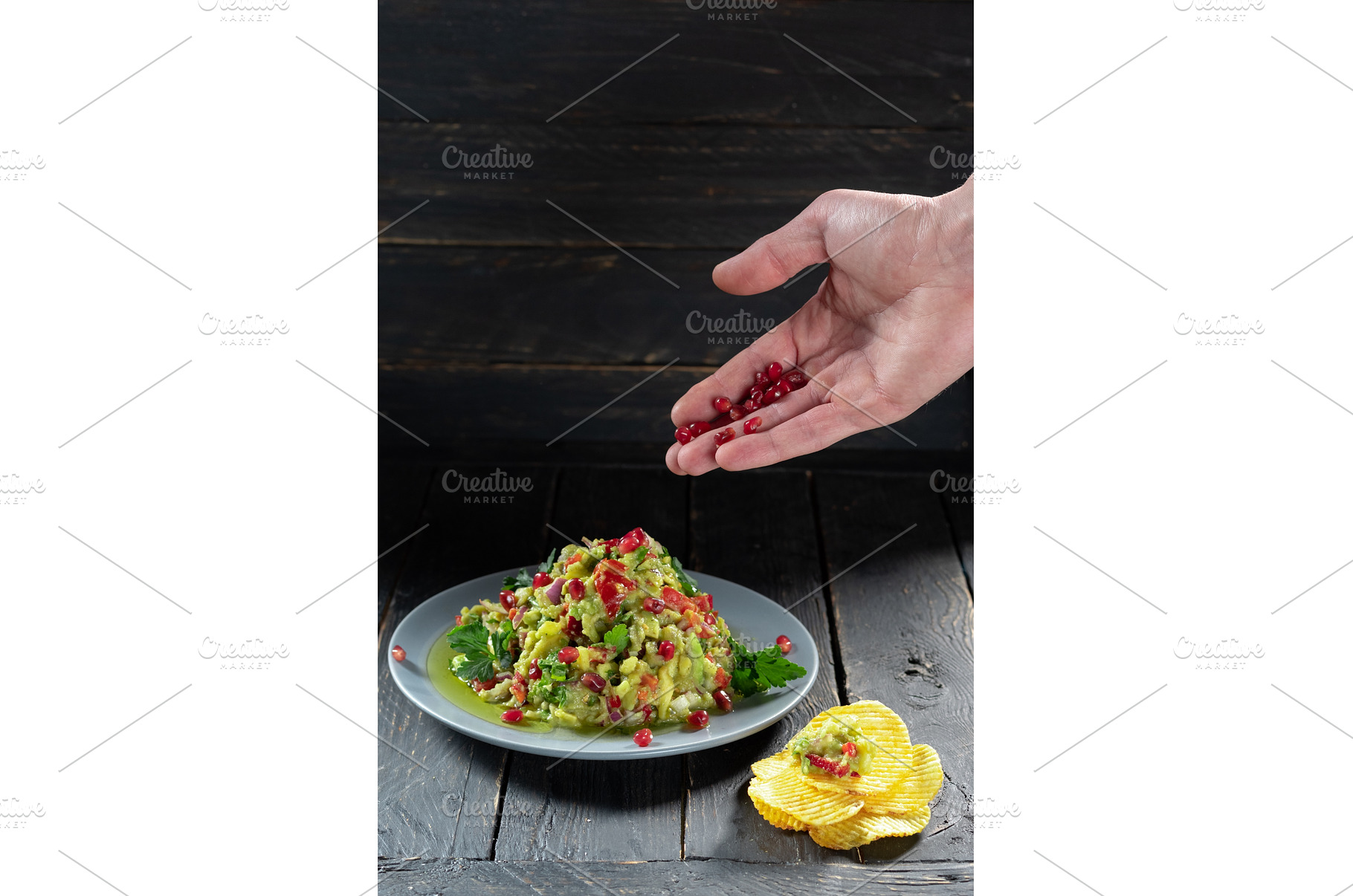Salad with vegetables and avocado, a Food & Drink Photo by Stockphoto by vzwer