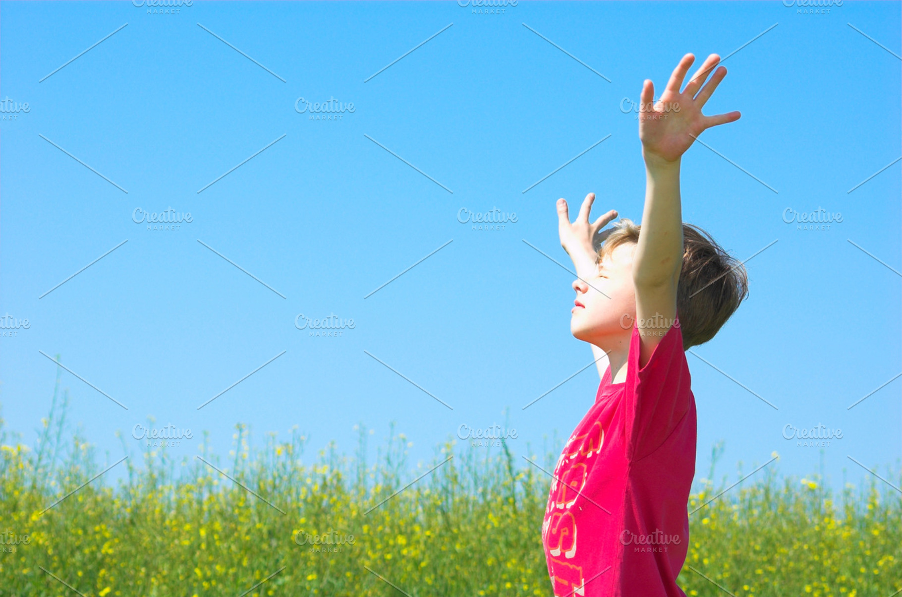 Boy enjoying spring, a Person Photo by Photocreo Michal Bednarek ...